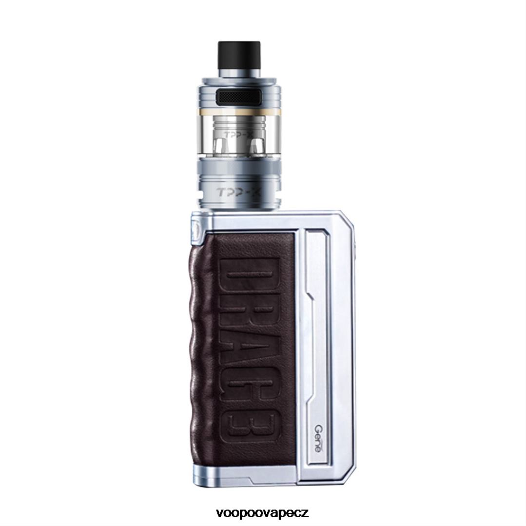 VOOPOO DRAG 3 TPP X box mod kit stříbrná kávově hnědá Z2HHF269 - VOOPOO CZ