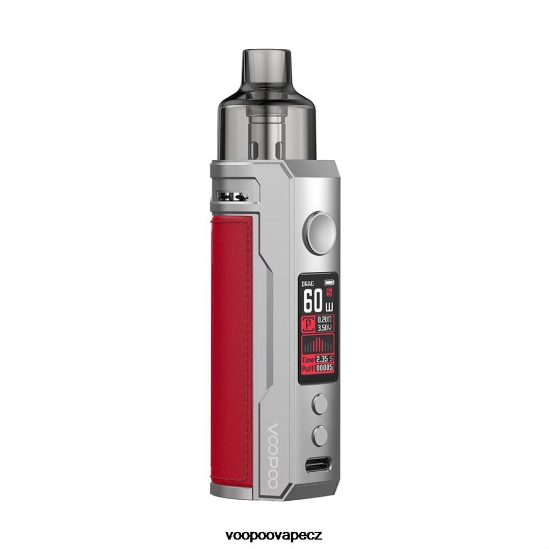 VOOPOO DRAG S pod mod kit stříbrná červená Z2HHF202 - VOOPOO Vape Pod